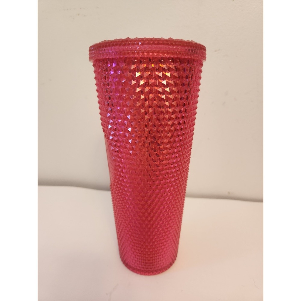 New Starbucks Holiday 2019 Pink Venti Studded Diamond Tumbler Cold Cup 24oz 💎 - Picture 4 of 10